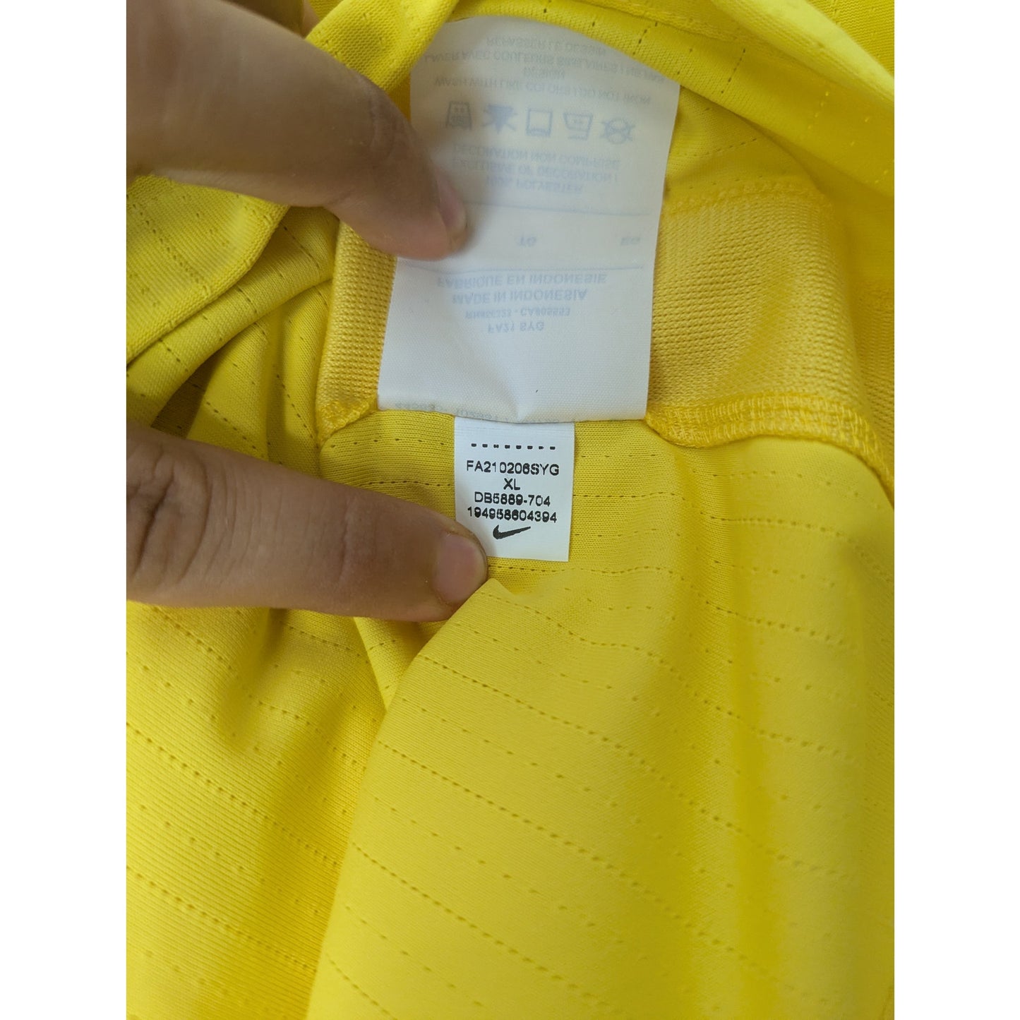 Liverpool 2021-22 Third Salah Soccer Jersey NWT Authentic Nike ADV Men XL Yellow