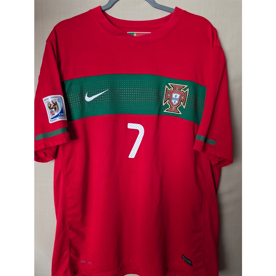 Portugal 2010 Home Cristiano Ronaldo Jersey Mens XL World Cup Patched
