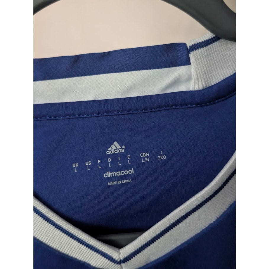 Chelsea 2016-17 Home UCL Hazard Jersey Men's L Authentic Adidas Kit