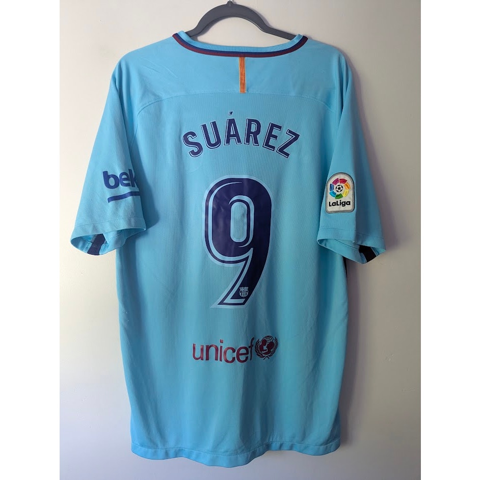 FC Barcelona 2017-18 Away Luis Suárez Jersey Men’s XL Nike Authentic Rakuten Shirt