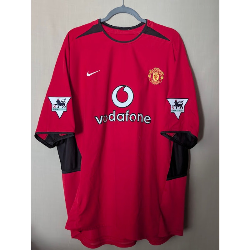 Manchester United 2003-04 Home Ronaldo Jersey Men's XXL Authentic EPL Fully Patched