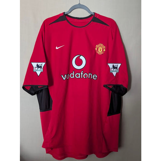 Manchester United 2003-04 Home Ronaldo Jersey Men's XXL Authentic EPL Fully Patched