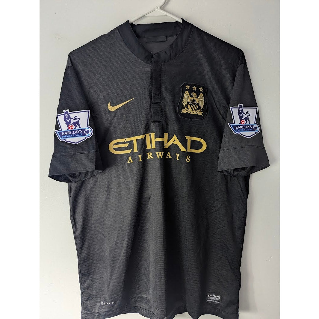 Manchester City 2013–14 Away Yaya Touré Jersey – Men’s Large | EPL Fully Patched Nike Shirt