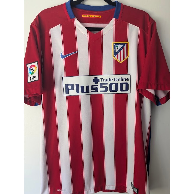 Atletico Madrid 2015-16 Home Fernando Torres Jersey Men’s Large Nike Soccer Shirt