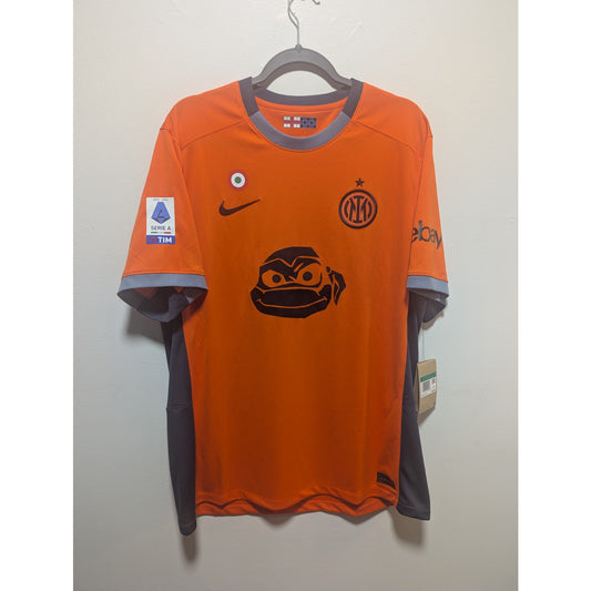 Inter Milan 2023-24 Third Lautaro Martínez Jersey Men's XL NWT Nike Serie A Fully Patched TMNT Sponsor