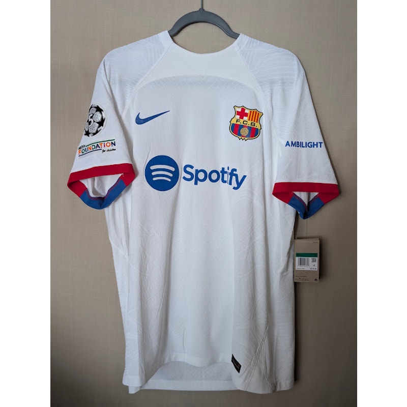 FC Barcelona 2023–24 Away Pedri Nike ADV Jersey – Men’s XL | UCL Fully Patched NWT Player Version