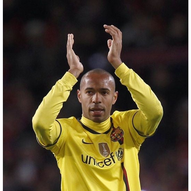 FC Barcelona 2008-10 Away Thierry Henry Jersey - Men's Large