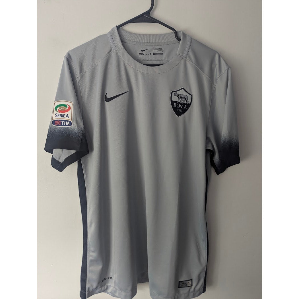 AS Roma 2015–16 Third Totti Jersey – Men’s Large | Serie A Patched Nike Shirt