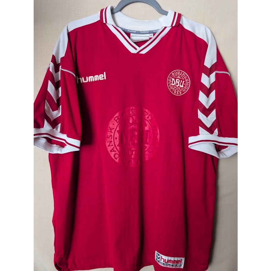 Denmark 1998 Home Jersey Mens XXL Authentic Vintage Hummel Kit