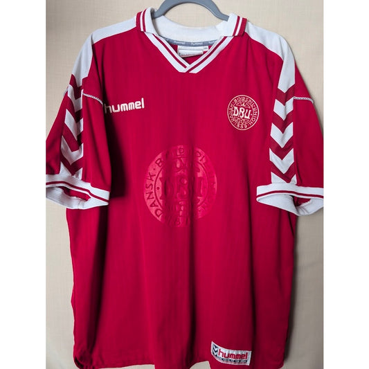 Denmark 1998 home jersey, vintage Hummel, men's XXL