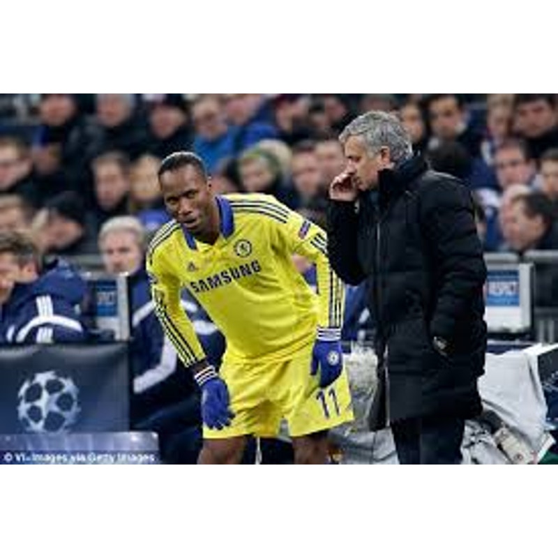 Chelsea 2014-15 Away Didier Drogba Jersey - Men's XL