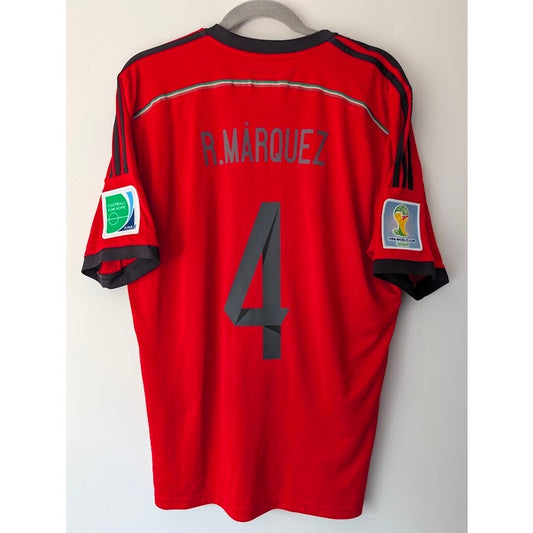 Mexico 2014 Away Rafa Marquez Jersey Men’s Large Adidas World Cup Fully Patched