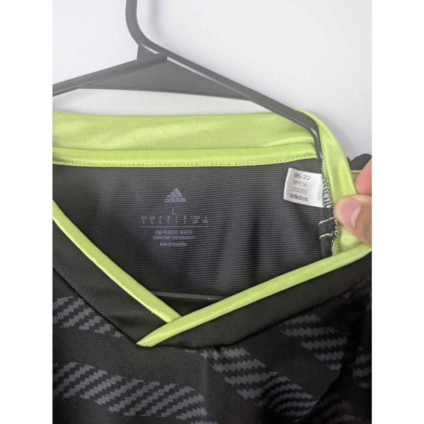 Real Madrid 2022-23 Third UCL Kroos Jersey Men's Large Authentic Adidas Kit