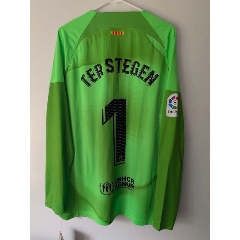 FC Barcelona 2022-23 GK Ter Stegen Jersey Men’s XL NWT Nike Goalkeeper Soccer Shirt
