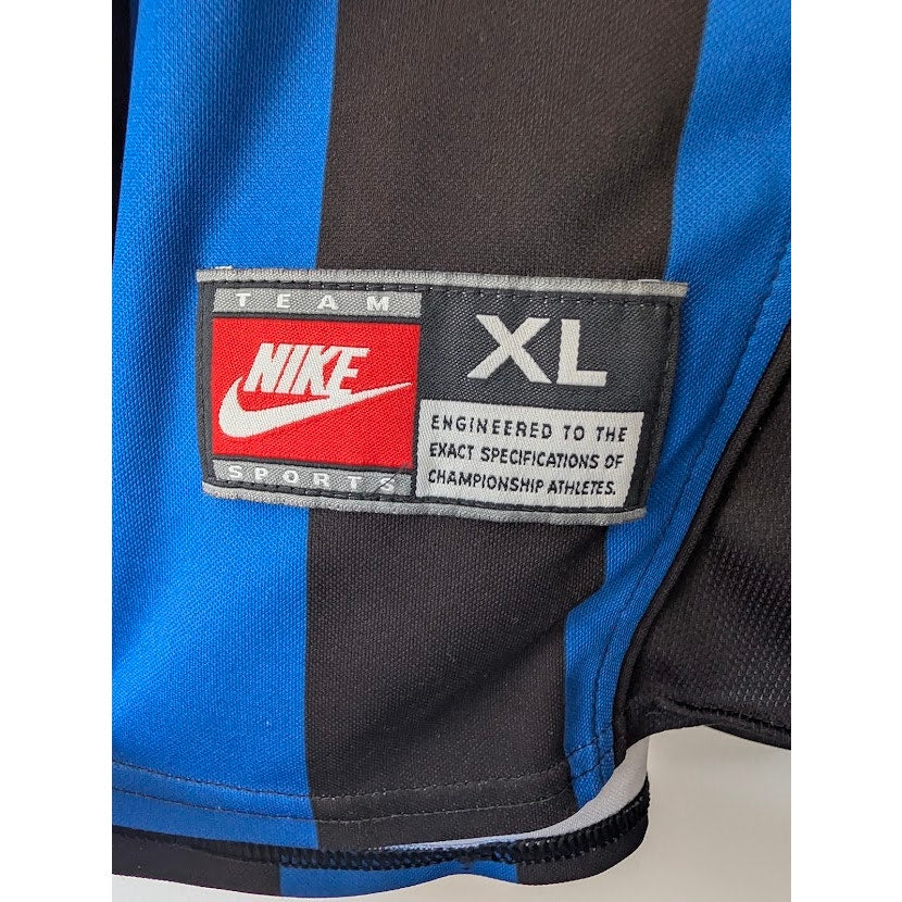 Inter Milan 1998 Home Ronaldo Jersey Men's XL Nike Serie A Fully Patched Rare