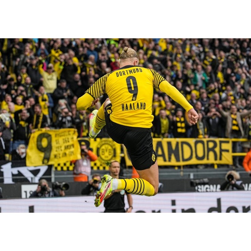 BVB 2021-22 Home Erling Haaland Jersey - Men's Large