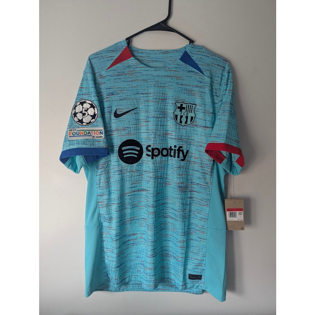 FC Barcelona 2023–24 Third Yamal Nike ADV Jersey – Men’s Large | UCL Fully Patched Player Version NWT