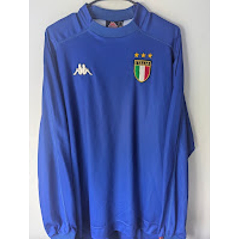 Italy 1999 Training Jersey Men’s XL Kappa Long Sleeve Vintage Soccer Shirt