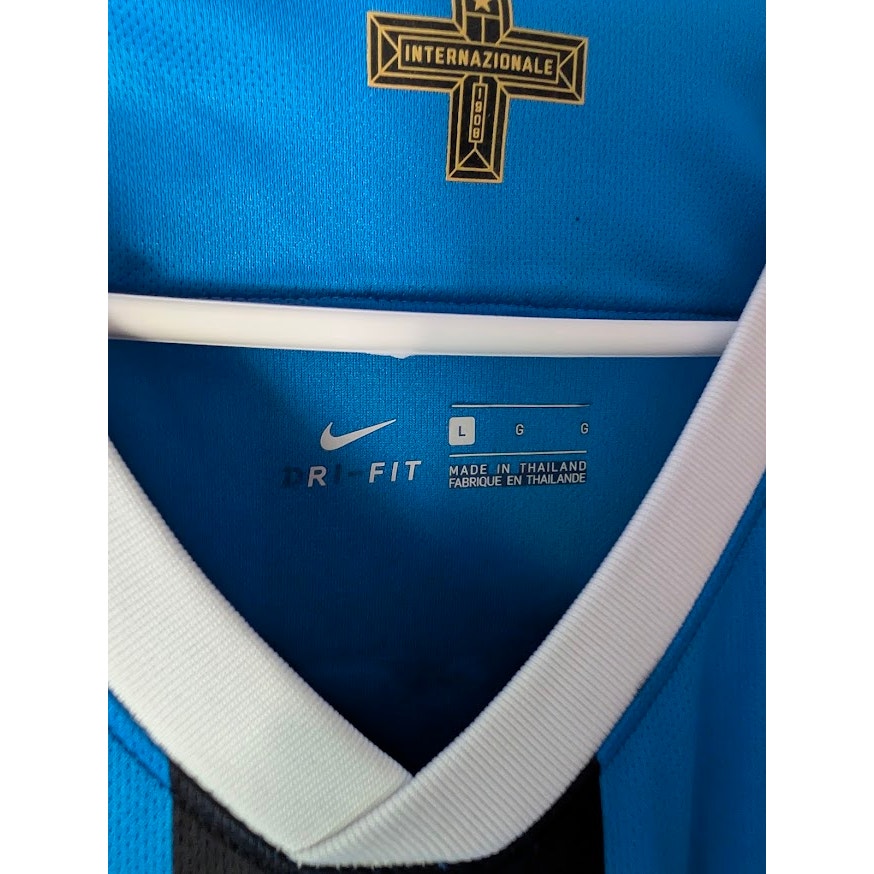Inter Milan 2019-20 Home Romelu Lukaku #9 Jersey Mens Large Nike Europa League Fully Patched