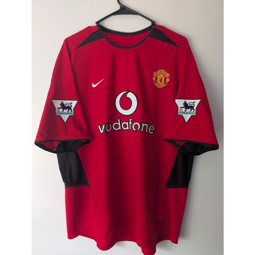 Manchester United 2002-03 Home David Beckham #7 Jersey Mens XXL Nike EPL Fully Patched