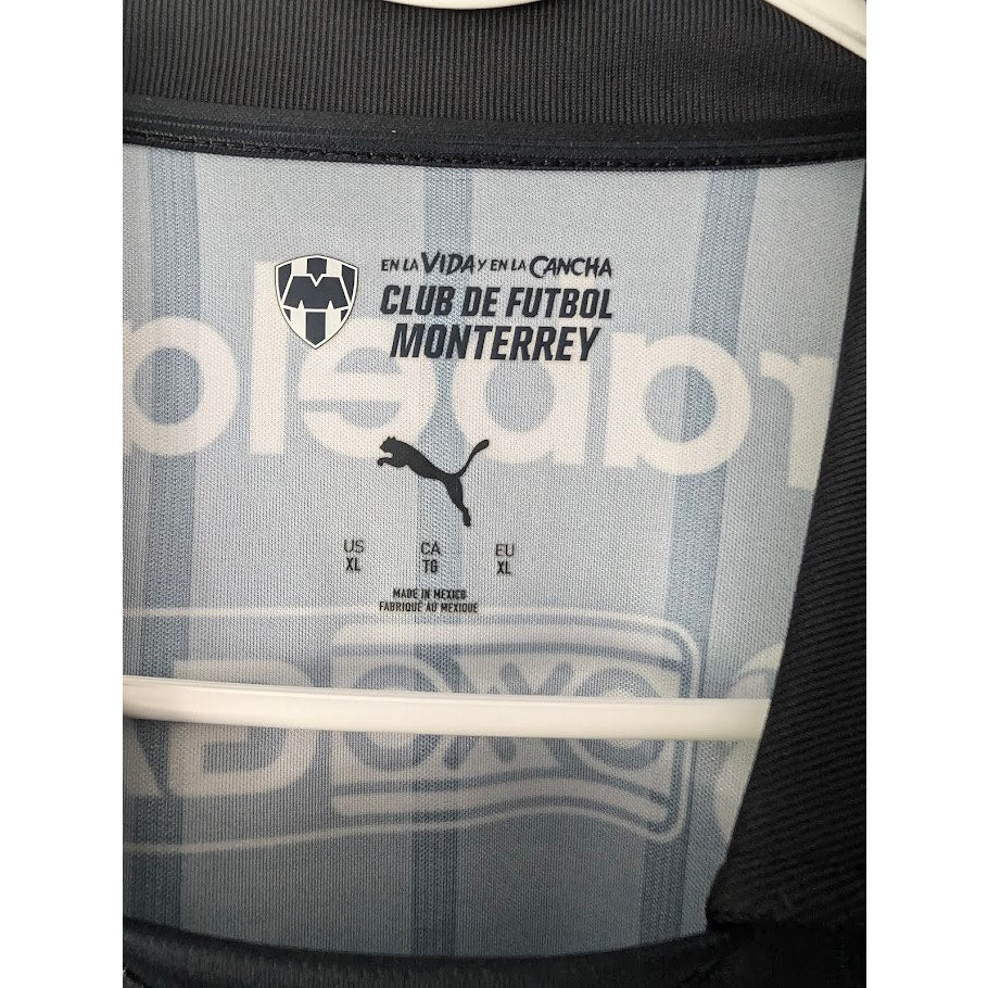 Rayados Monterrey 2025-26 Fourth Sergio Canales Jersey Mens XL Black Puma Liga MX