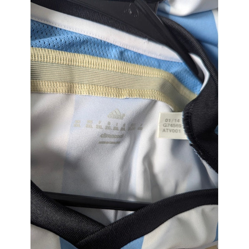 Argentina 2014 World Cup Home Mascherano Jersey – Men’s 2XL | Fully Patched Adidas Shirt