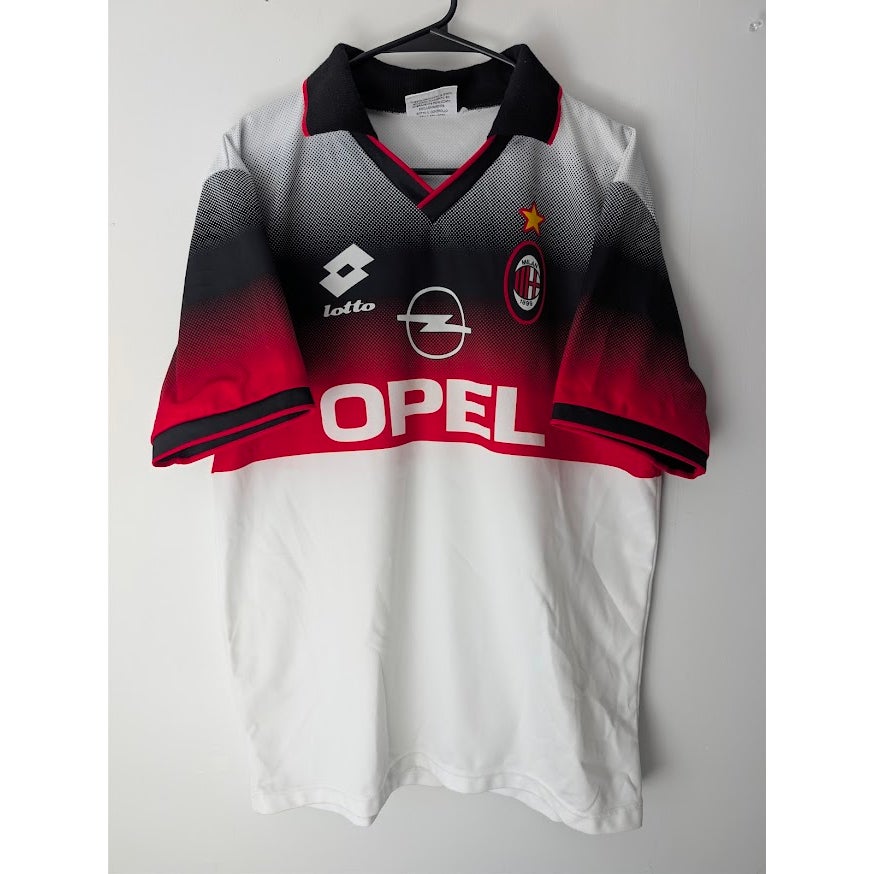 AC Milan 1997-98 Lotto Opel Training Shirt Men's XL Made in Italy