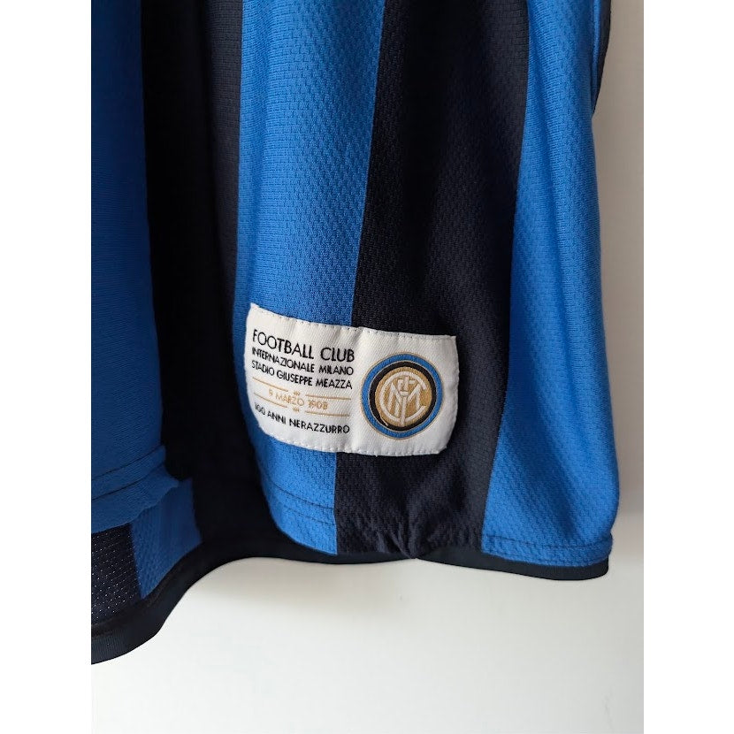 Inter Milan 2007-08 Home Zlatan Ibrahimovic Jersey Men's XL Nike Serie A Fully Patched Rare