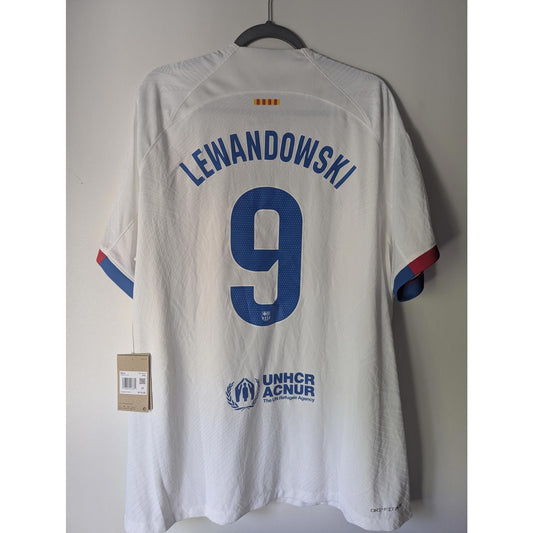 Barcelona 2023-24 Away Lewandowski Soccer Jersey Men 2XL NWT Authentic Nike ADV