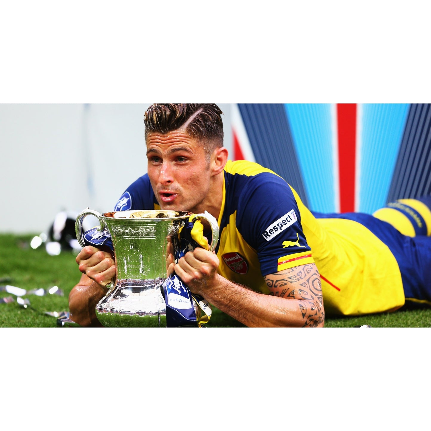 Arsenal 2014-2015 Away Olivier Giroud Jersey - Men's XL