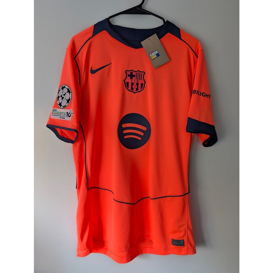 FC Barcelona 2025 26 Third Lamine Yamal 10 Jersey Mens Large Nike UCL NWT