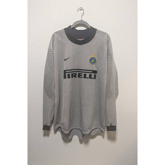 Inter Milan 2000-01 Goalkeeper Jersey LS Men's Large Authentic Vintage Nike Pirelli
