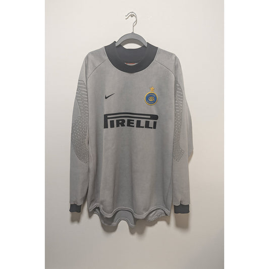 Inter Milan 2000-01 Goalkeeper Jersey LS Men's Large Authentic Vintage Nike Pirelli