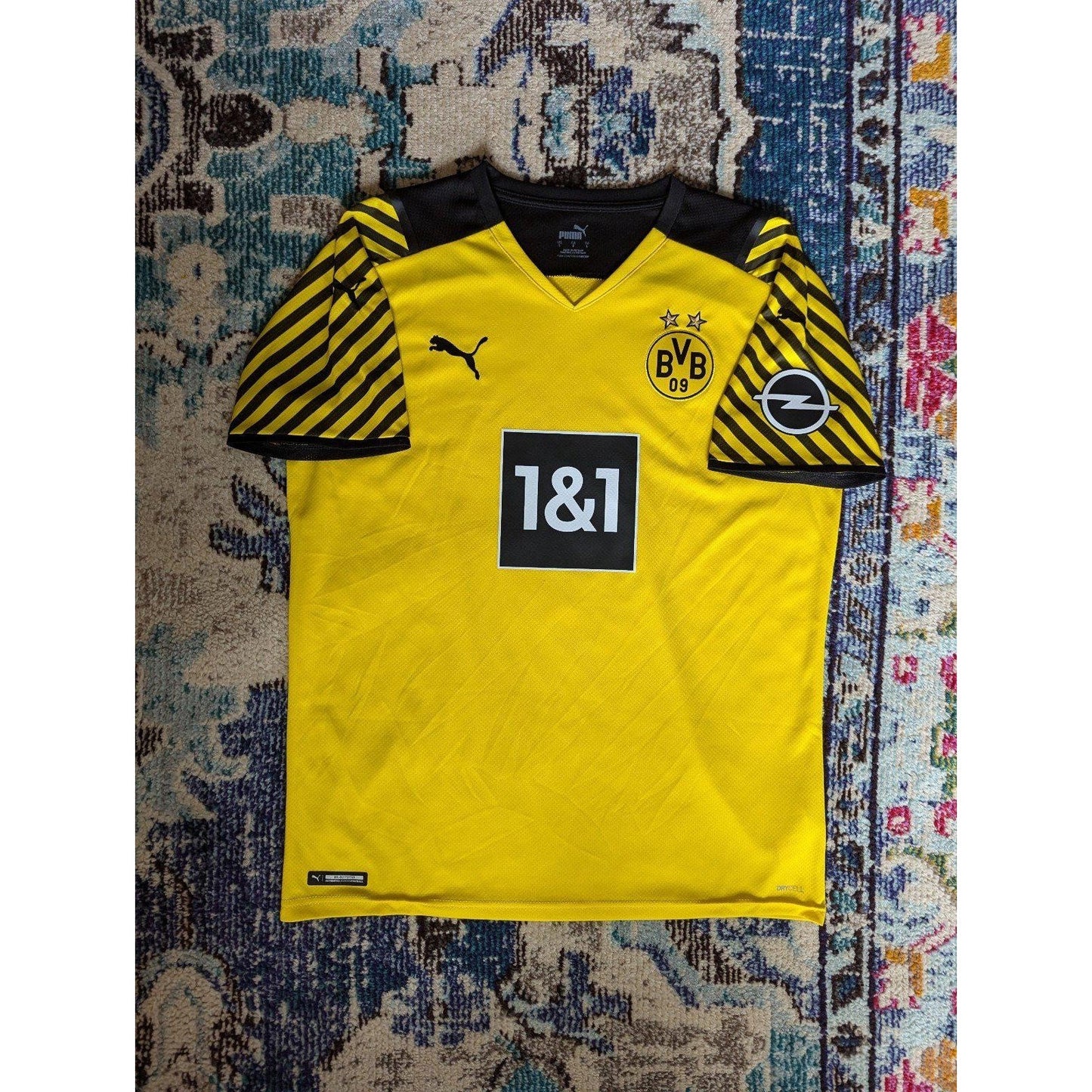 Borussia Dortmund 2021-22 Home Erling Haaland Soccer Jersey BVB Authentic Puma