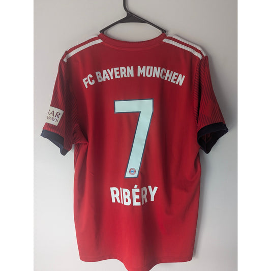 Bayern Munich 2018-19 Franck Ribery Home Jersey Men’s Large Adidas Soccer Shirt
