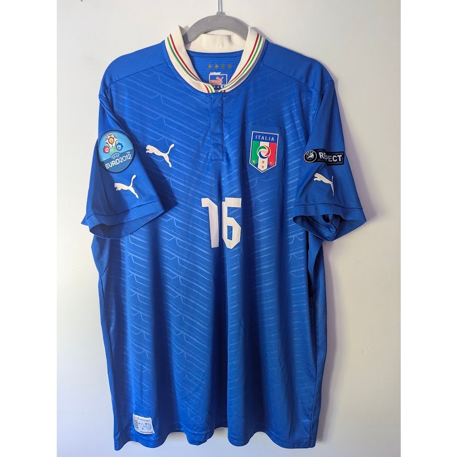 Italy 2012 Home Daniele De Rossi Jersey Men’s XXL Puma Euro 2012 Vintage Soccer Shirt