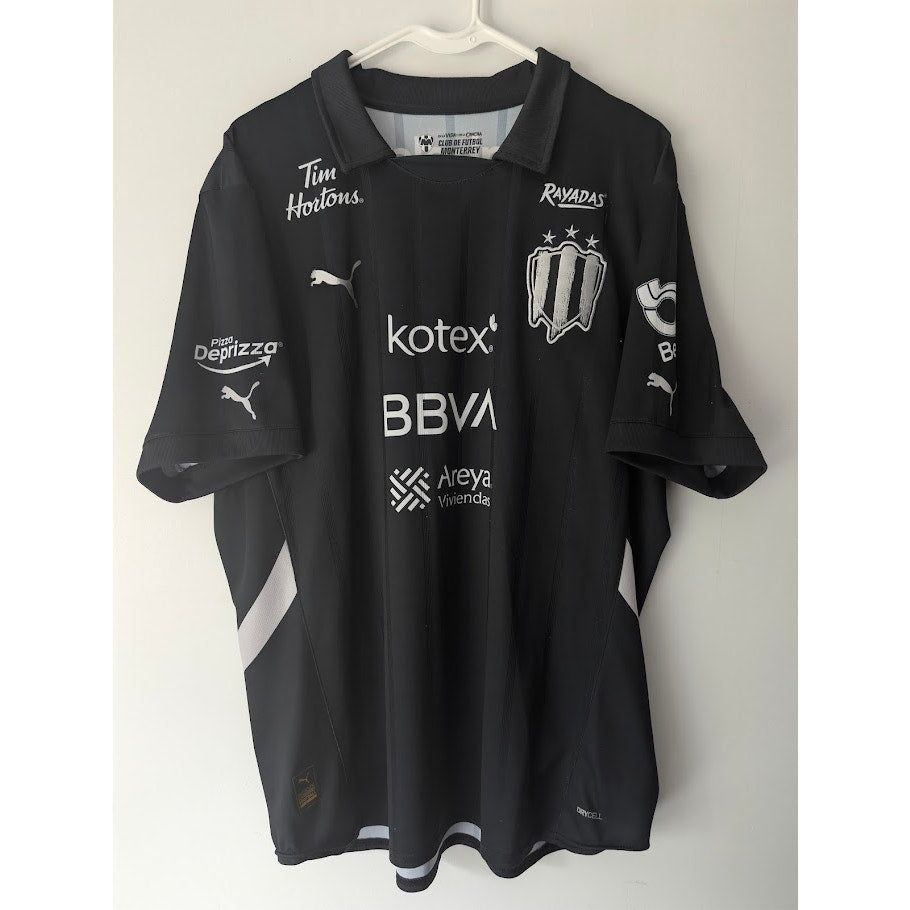Rayados Monterrey 2025-26 Fourth Sergio Canales Jersey Mens XL Black Puma Liga MX