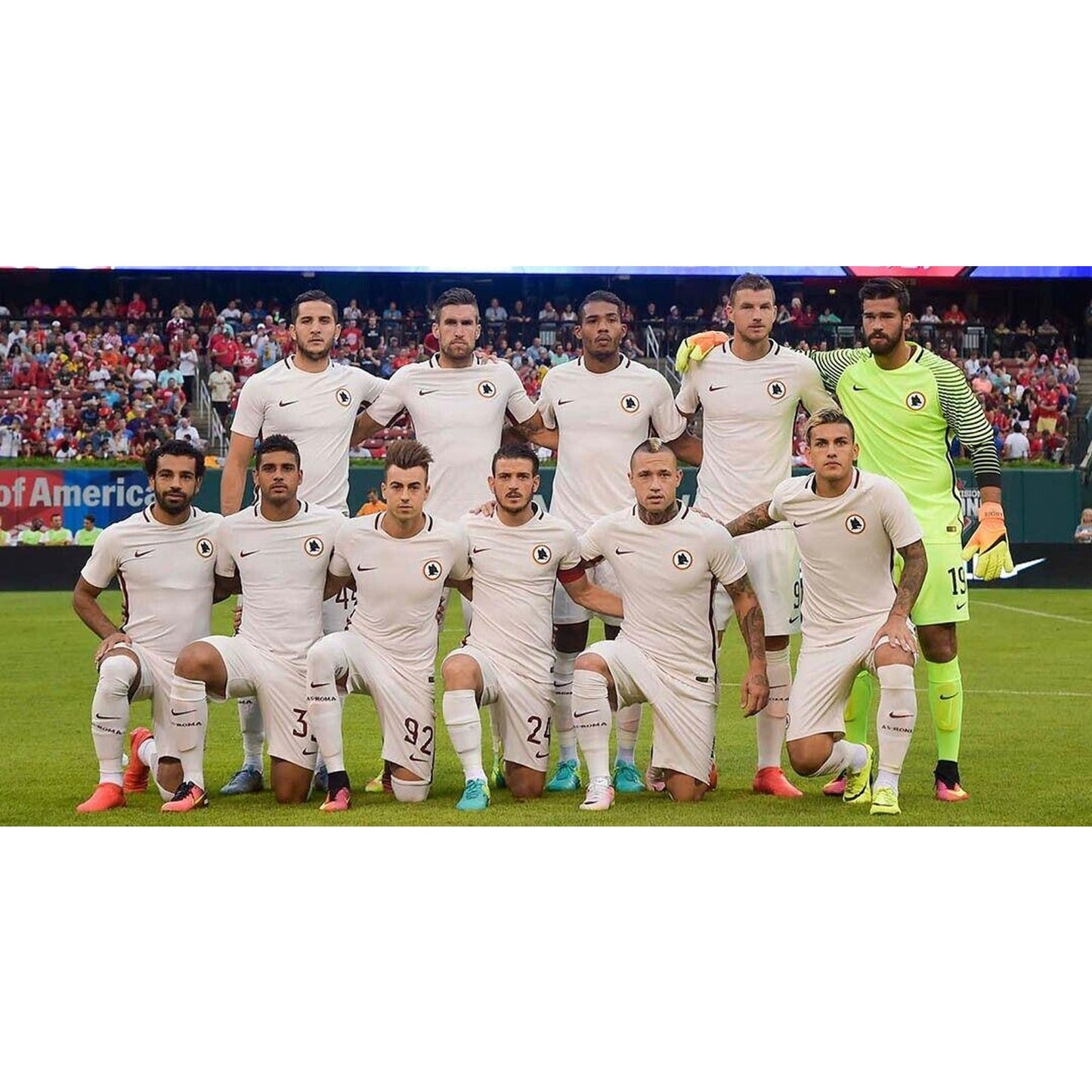 2016-17 AS Roma Away Jersey Nike Soccer White Mens L EXTREMELY RARE 776962-001