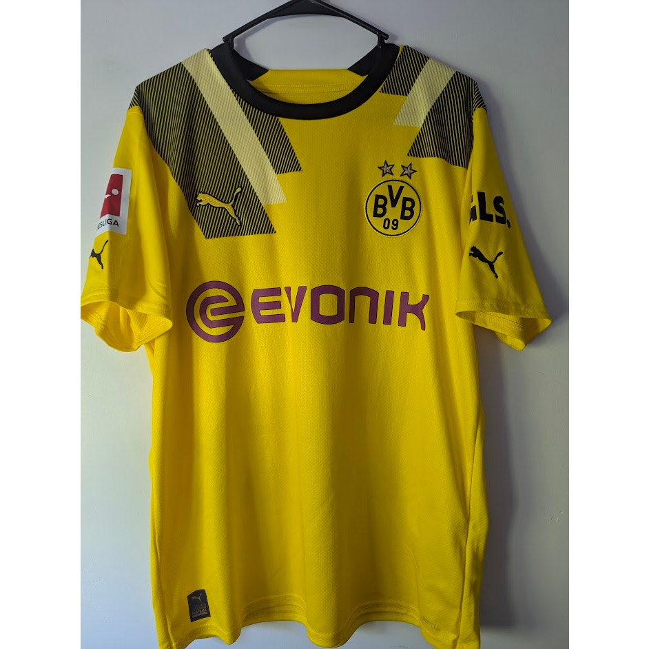 Borussia Dortmund 2022-23 Home Jude Bellingham Jersey Men’s Large Bundesliga Patched