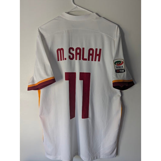 AS Roma 2015–16 Away Salah Jersey – Men’s Large | Serie A Patched Nike Shirt