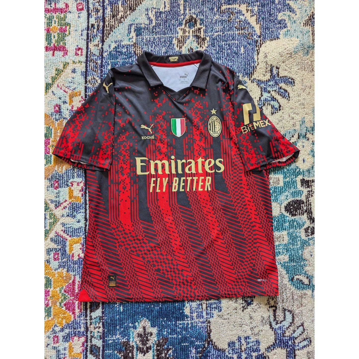 2022-23 AC Milan Fourth Ibrahimović Jersey by Koché Authentic Men XL