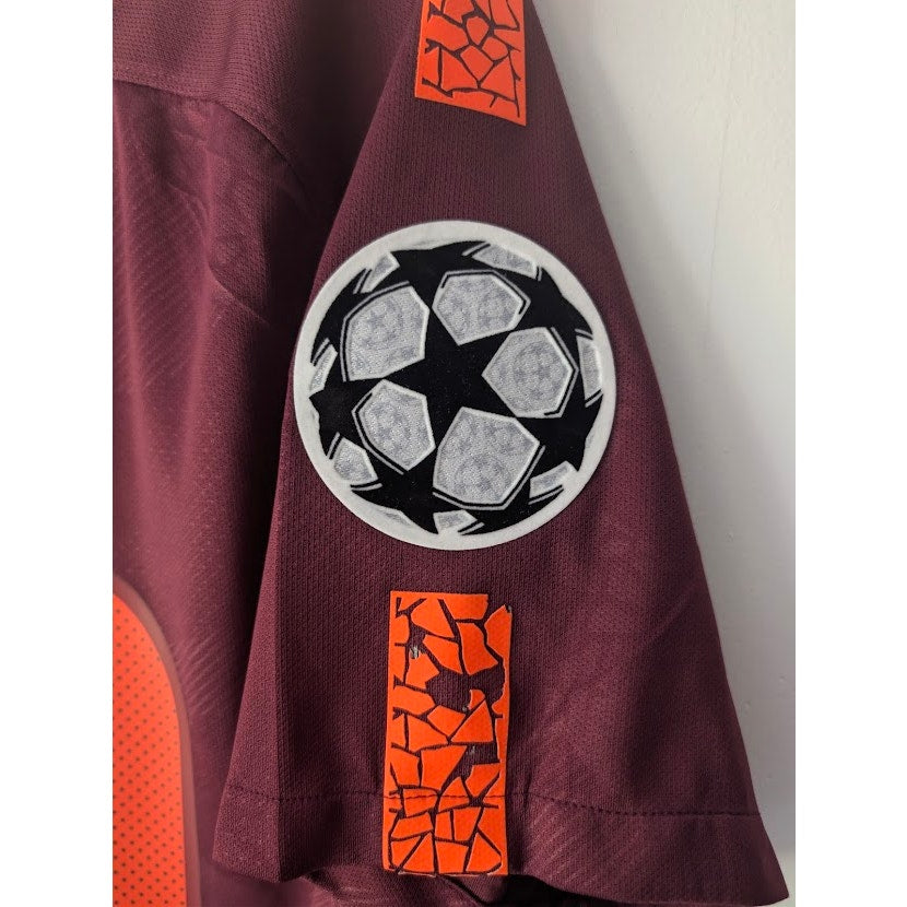 FC Barcelona 2017-18 Third Lionel Messi Jersey Men's Medium Nike UCL Fully Patched Rare