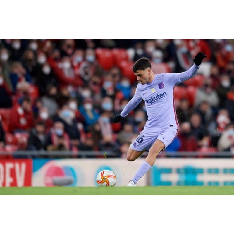 FC Barcelona 2021-22 Away Pedri Jersey Men's L NWT Authentic Nike Kit Purple