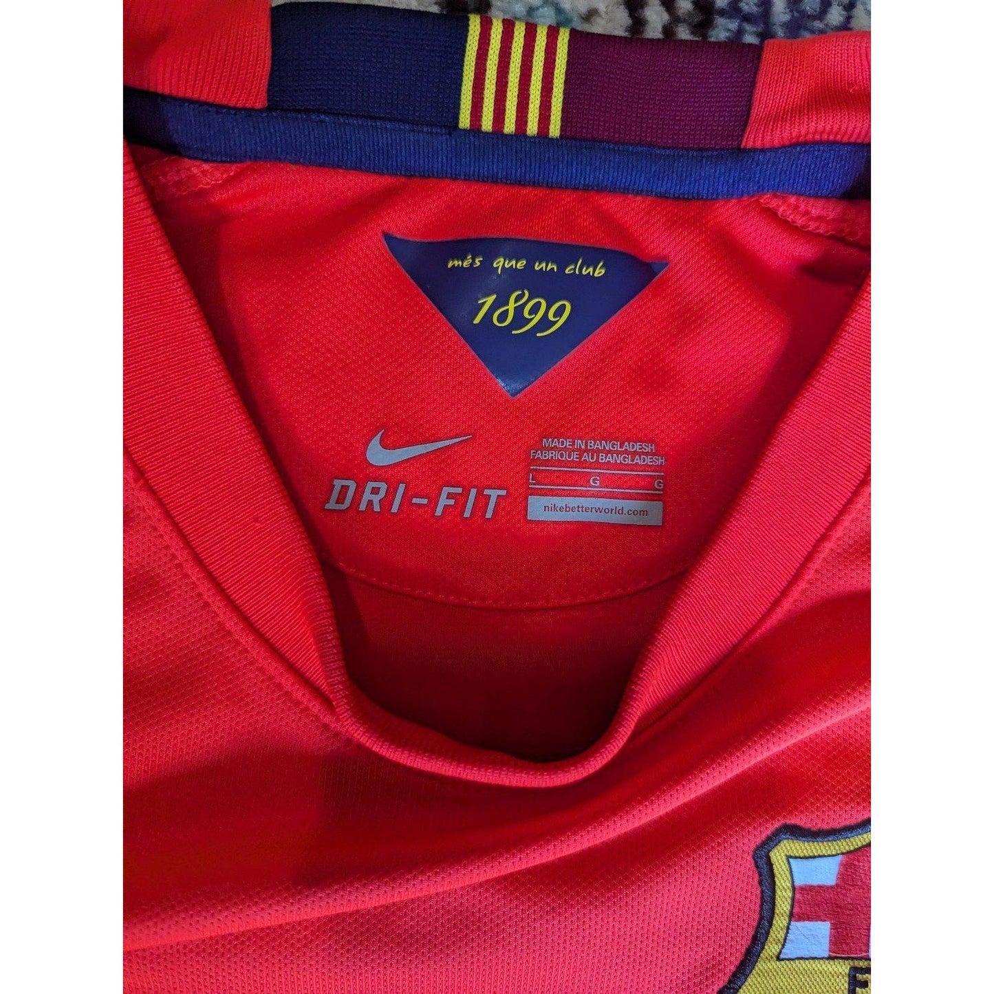 FC Barcelona 2014-15 Away Luis Suarez Jersey - Men's Large