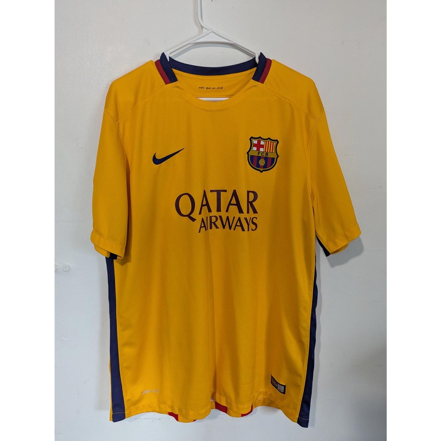 FC Barcelona 2015-16 Away Lionel Messi Jersey Men XL - Authentic Nike Kit