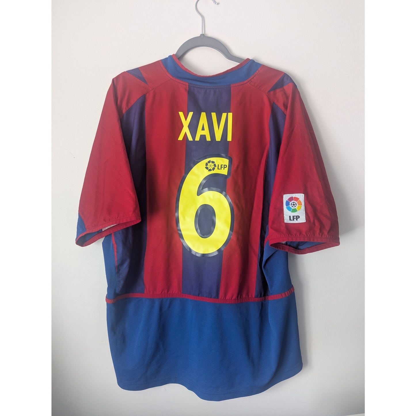 FC Barcelona 2002-03 Home Xavi #6 Jersey Mens XL Nike Vintage Rare