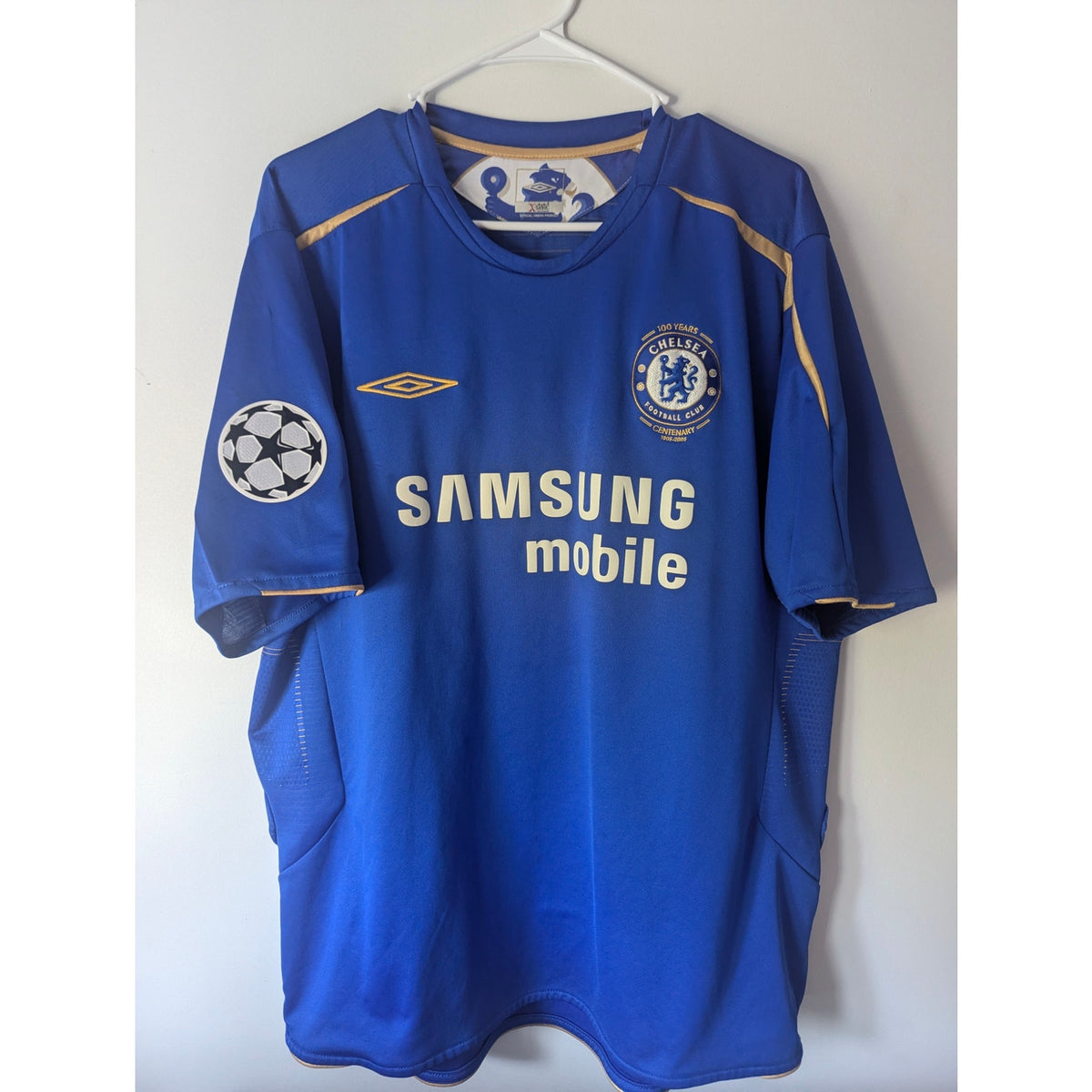Chelsea 2005–06 Home Drogba Jersey – Men’s XXL | UCL Fully Patched Umbro Vintage Shirt