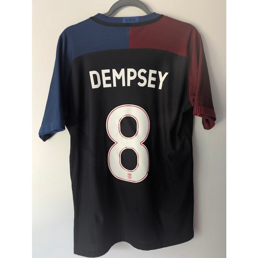 USA 2016 Away Clint Dempsey #8 Jersey Mens Large Nike Vapor Match Authentic Player Version