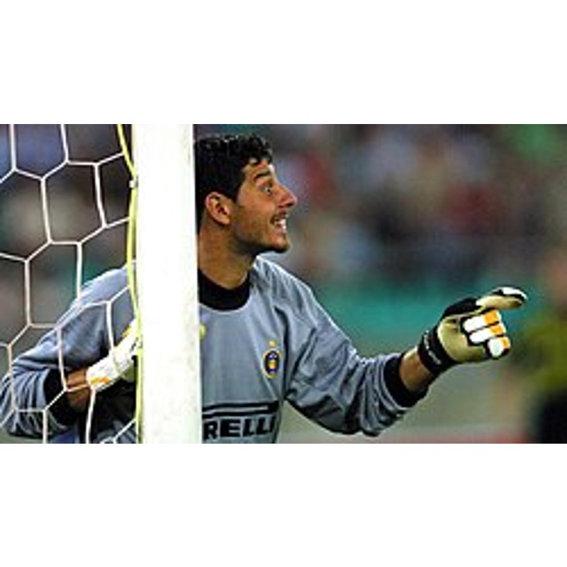 Inter Milan 2000-01 Goalkeeper Jersey LS Men's Large Authentic Vintage Nike Pirelli