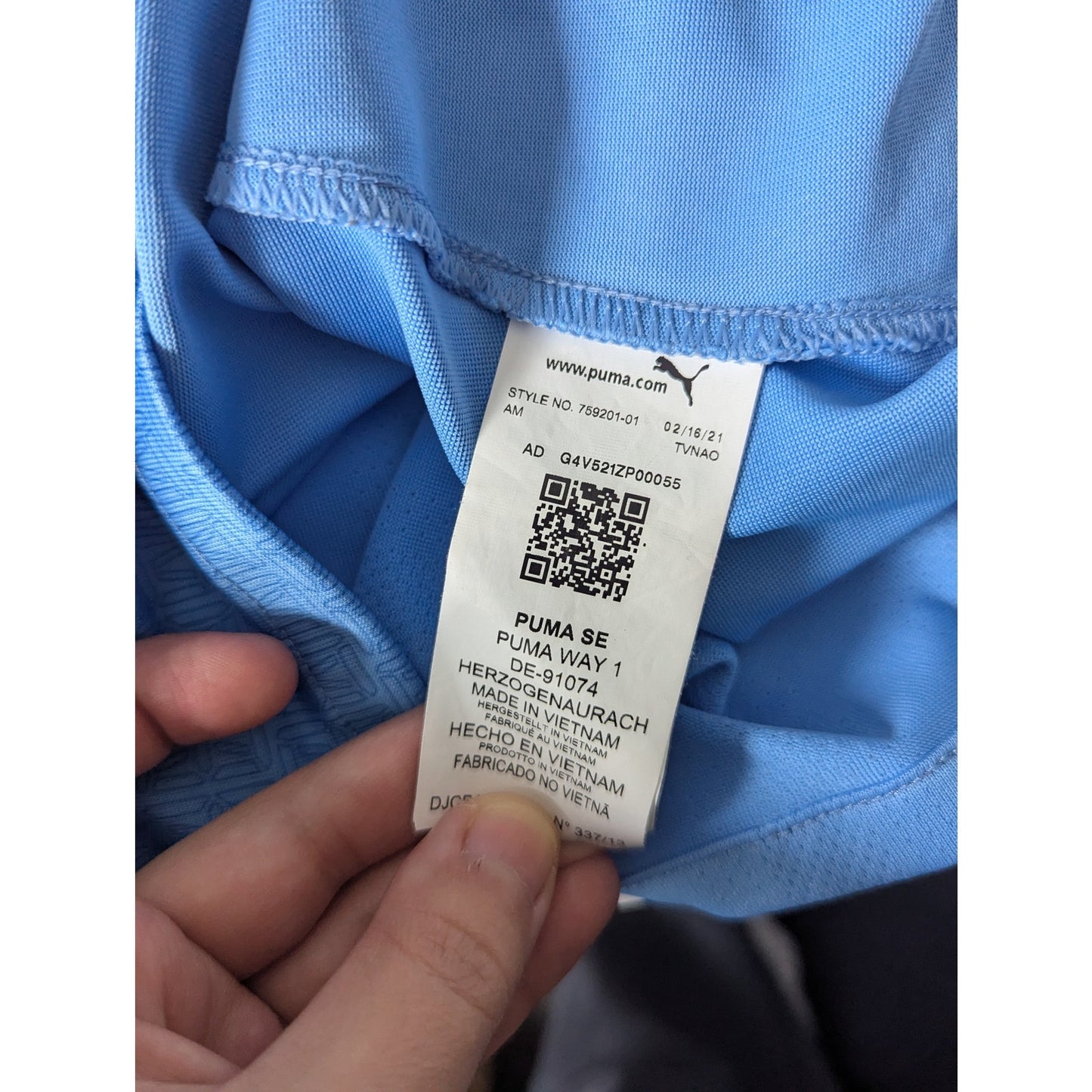 Rare PUMA Man City Bernardo Soccer Jersey 2021-2022 XL Authentic Player Version